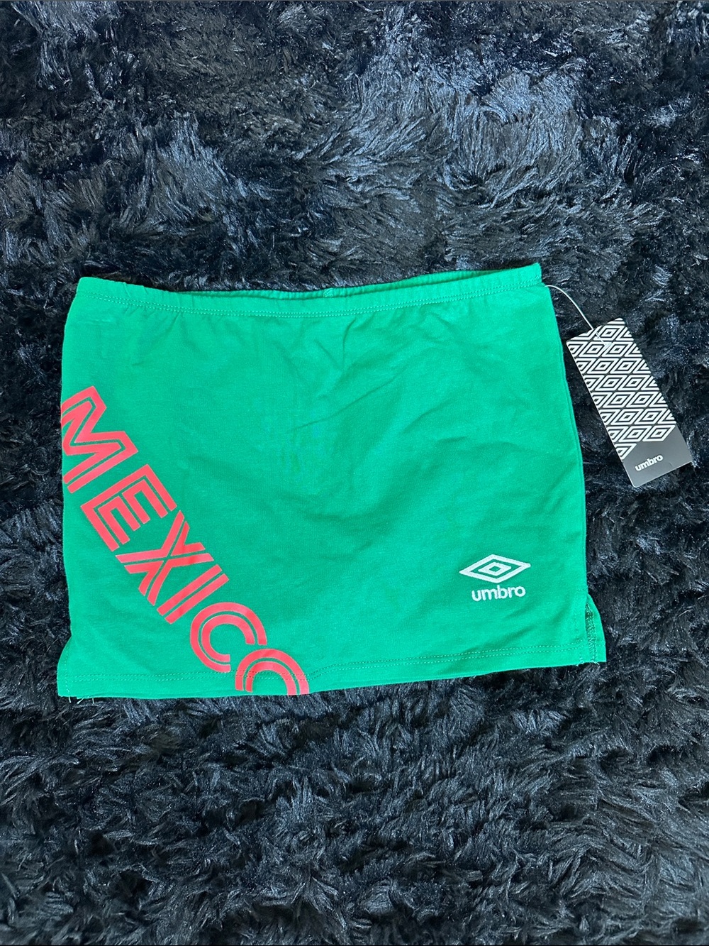 NWT Green “Mexico” Mini Skirt
